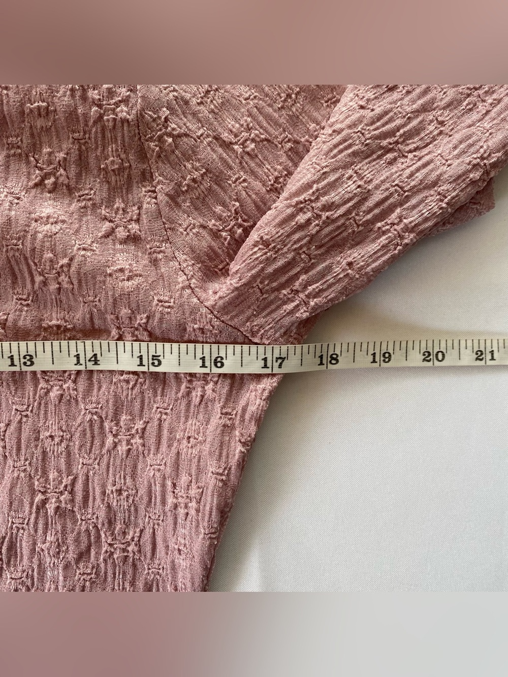 NWT Free People Mauve Blackbird Cardi Textured Ruffle-Trim Top Medium Balletcore - Picture 14 of 15
